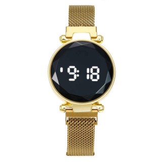 Golden Rose - Women's Casual Digital Round Watch