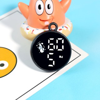 Black Disney - Children's Digital Round Pendant Watch