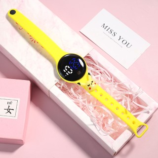 Yellow Cartoon - Children's Classic Digital Round Watch