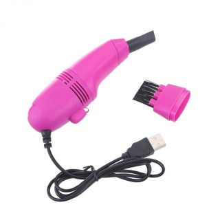 Pink - STF 2020 Mini USB Vacuum Cleaner