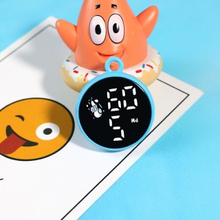 Blue Disney - Children's Digital Round Pendant Watch