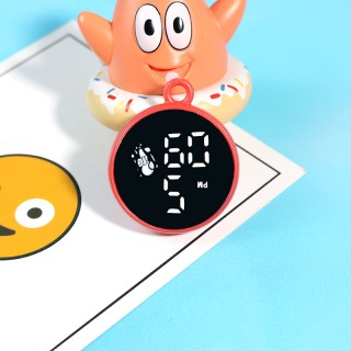 Red Disney - Children's Digital Round Pendant Watch