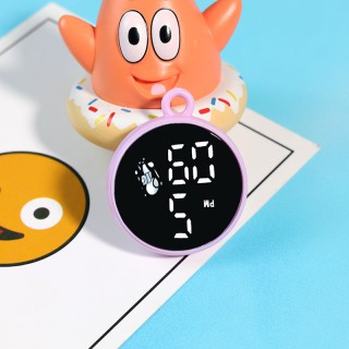 Light Purple Disney - Children's Digital Round Pendant Watch