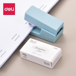 Blue - Deli NS083 NuSign Mini Stapler