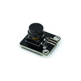 12x12mm Black - Single Round Capped Tactile Switch Shield