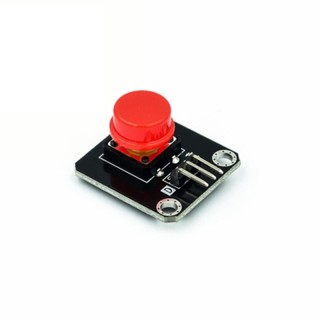 12x12mm Red - Single Round Capped Tactile Switch Shield