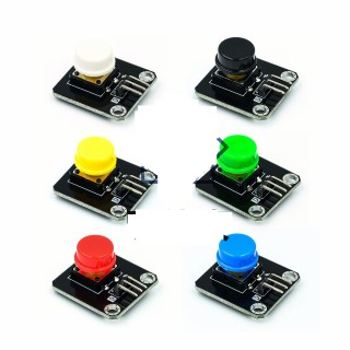 12x12mm Mixed - Single Round Capped Tactile Switch Shield Set of 6 Pieces