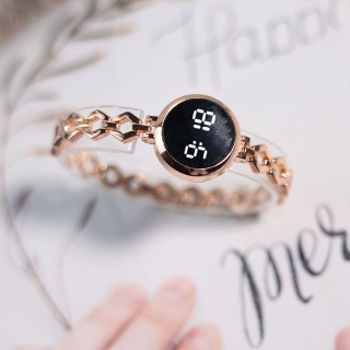 Rose Gold - Women's Casual Mini Digital Round Watch