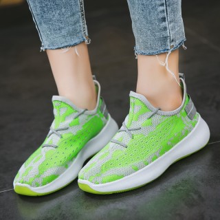 41 Green - Sports Women's Plush Breathable Fabric Shoe