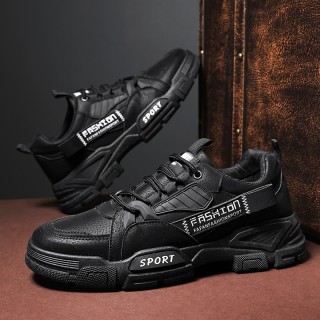 42 Black - Sports Men's Air Force Breathable Shoe