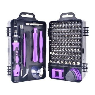 Light Purple - 115 in 1 Precision Magnetic Screwdriver Set