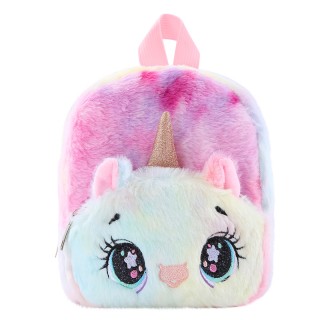 Pink - Children's Plush Unicorn Backpack