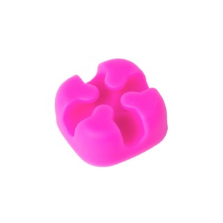 CBSX Pink - ORICO Desktop Silicone Cable Clip Set of 5 Pieces