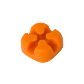 CBSX Orange - ORICO Desktop Silicone Cable Clip Set of 5 Pieces