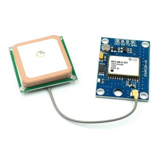 6M Blue - GY-NEO High Precision GPS Module with Antenna