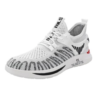 43 White - Sports Men's Light Breathable Fabric Shoe