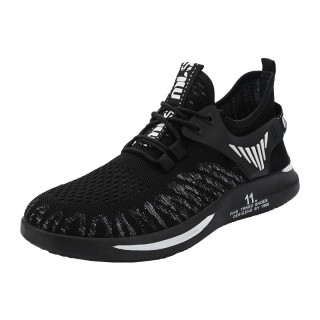 44 Black - Sports Men's Light Breathable Fabric Shoe