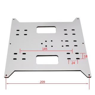 200x220mm Silver - 4mm Aluminum Surface Acrylic Core Plate