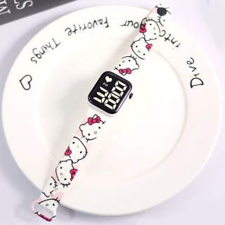 Hello Kitty White- Children's Classic Digital Square Watch