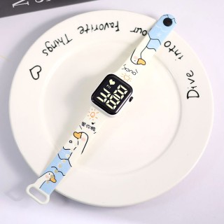 Duck White - Children's Classic Digital Square Watch