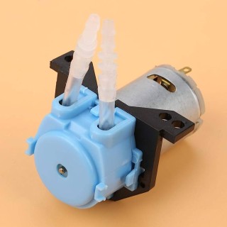 Blue Right Angle 24V Self-Suction Microdosing Pump for Laboratory Glue Dispensing