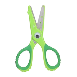 Green - Deli 6071 Cartoon Crocodile Scissor
