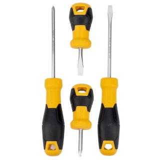 Yellow - Deli DL3501 Screwdriver Set of 4 Pieces