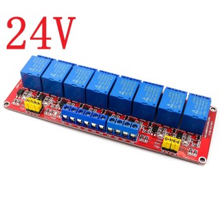 24v Red - 8 Channels Relay Shield
