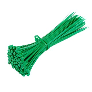 20pcs Green - 150mmx3mm Self Locking Nylon Cable Ties