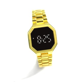 Golden - Women's Casual Digital Octagonal Watch
