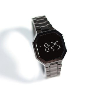 Black - Women's Casual Digital Octagonal Watch
