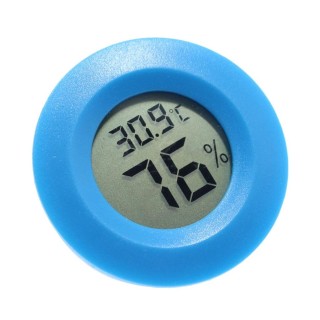 Blue - Round Digital Humidity and Thermometer