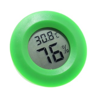 Green - Round Digital Humidity and Thermometer