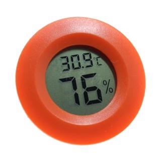 Red - Round Digital Humidity and Thermometer