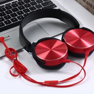 XB450 Red - Extra Bass Wired Headphone