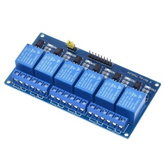 5v Blue - 6 Channels Relay Shield