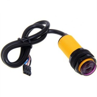 Yellow - E18-D80NK Infrared Obstacle Avoidance Sensor with Dupont