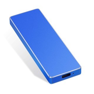 2TB Blue - Caddy M.2 SSD Type-C Portable Storage