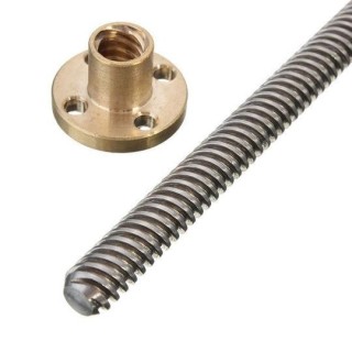 250mm - T8 Lead Screw with Nut