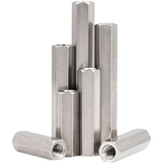 50mm M3 Silver - Female to Female Steel Hex Spacer of 10 Pieces