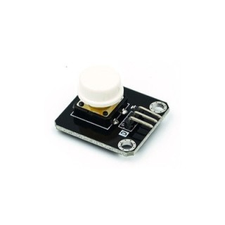 12x12mm White - Single Round Capped Tactile Switch Shield