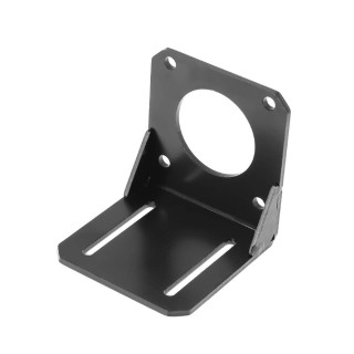 O Black - NEMA 57 Stepper Motor Metal Bracket with M4 Screws