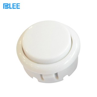30mm White - Small Circular Arcade Button