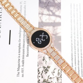 Rose Gold - Women's Plush Digital Round Watch