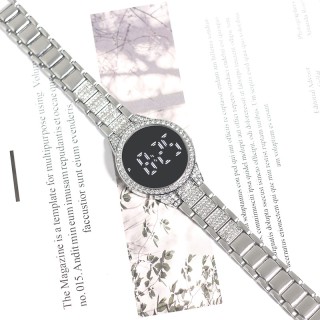 Silver - Women's Plush Digital Round Watch