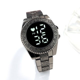 Black/Black - Men's Classy Digital Round Watch