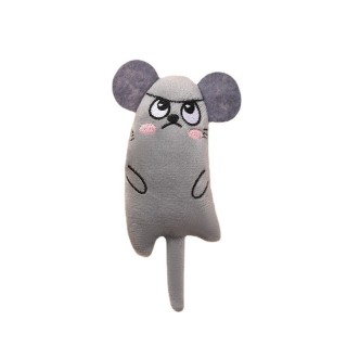 Disappointed Mouse Gray - Animal Stuffed Soft Plush Toy for Cat