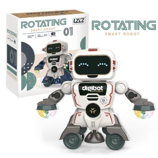 Black 01 - Rotating Smart Robot Toy