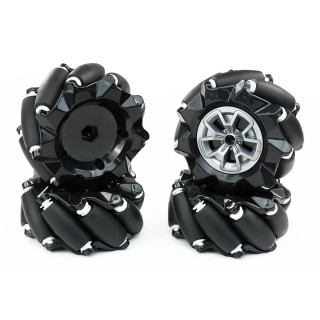 97mm Black - Heavy Duty Mecanum Wheel Set of 4 Pieces