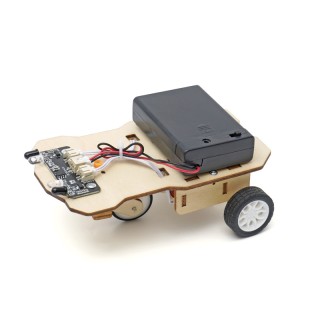 A-13 Following Car - STEAM DIY Wooden Robot